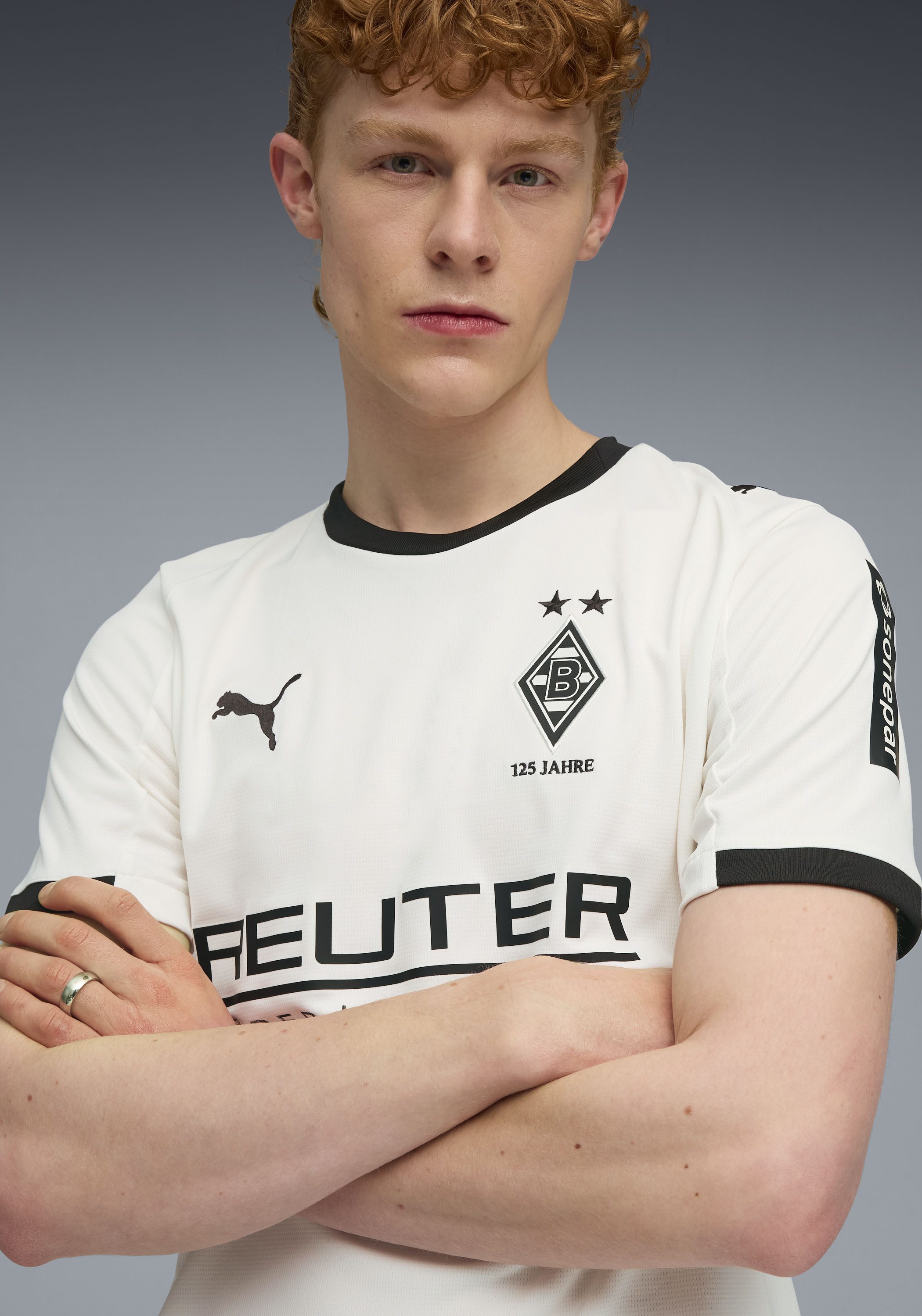 PUMA Fußballtrikot BMG HOME JERSEY REPLICA für Fußball, Kurzarm, sportlicher Stil, Rundhalsausschnitt