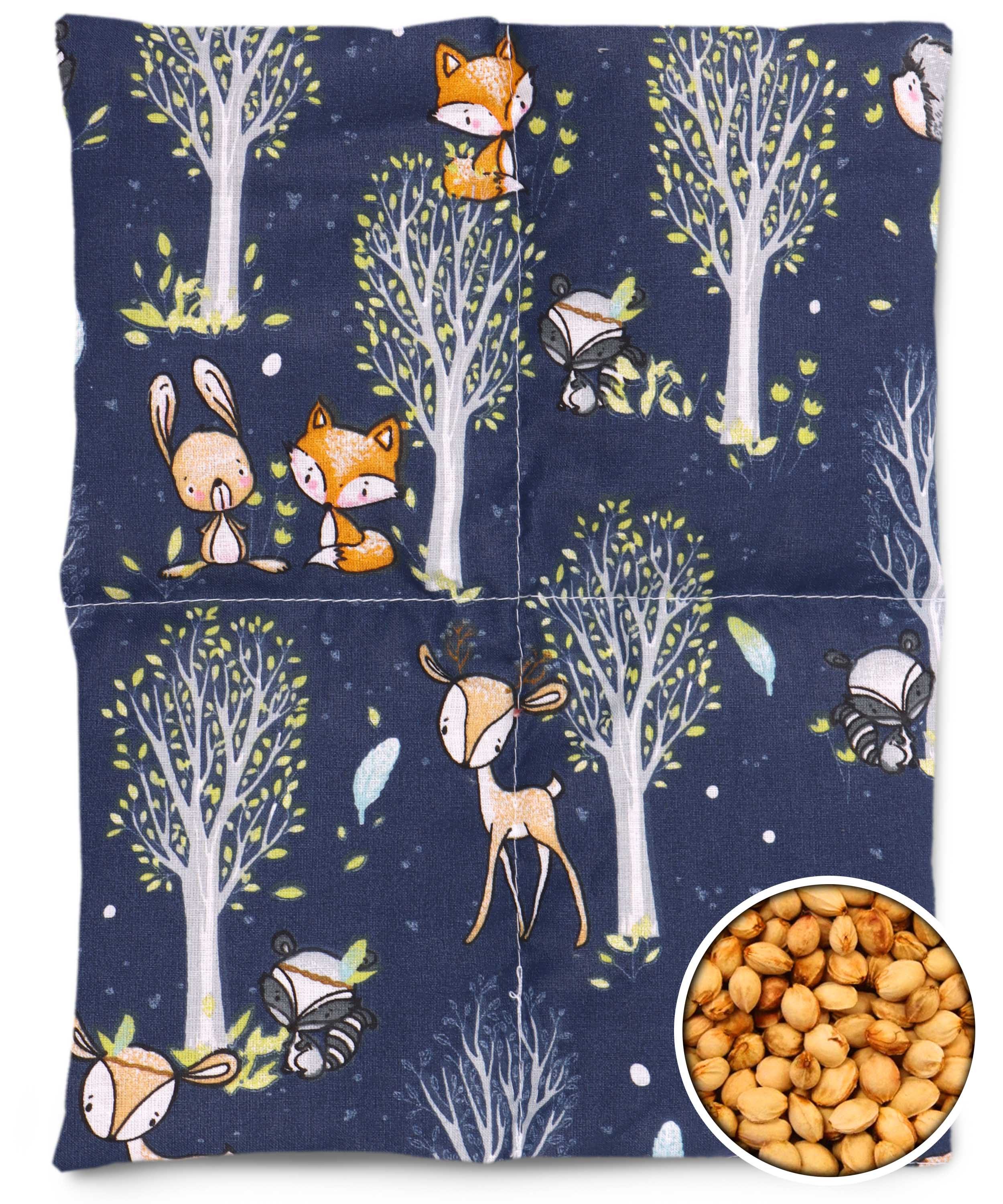 Amilian Kirschkernkissen für Mikrowelle 30x23 cm - Wärmekissen - Kältekissen, Füllung: 100% Kirschkerne, Wärmekompresse - Kirschkernkissen Nacken Schulter, Körnerkissen für Wärme- und Kälteanwendungen