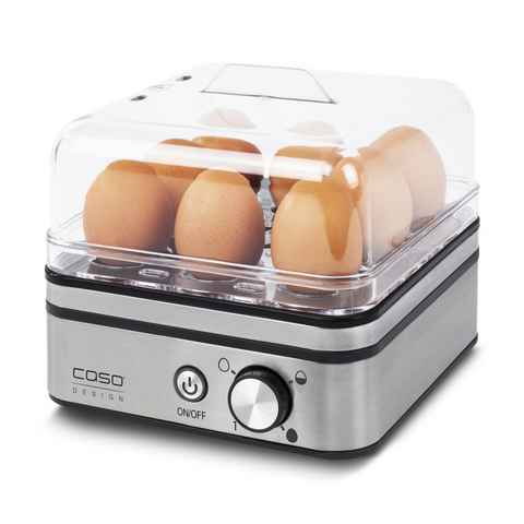 Caso Eierkocher 2771-E9, 2771-E9 Design Eierkocher für 8 Eier Edelstahl inkl. Messbecher mit Eierpicker
