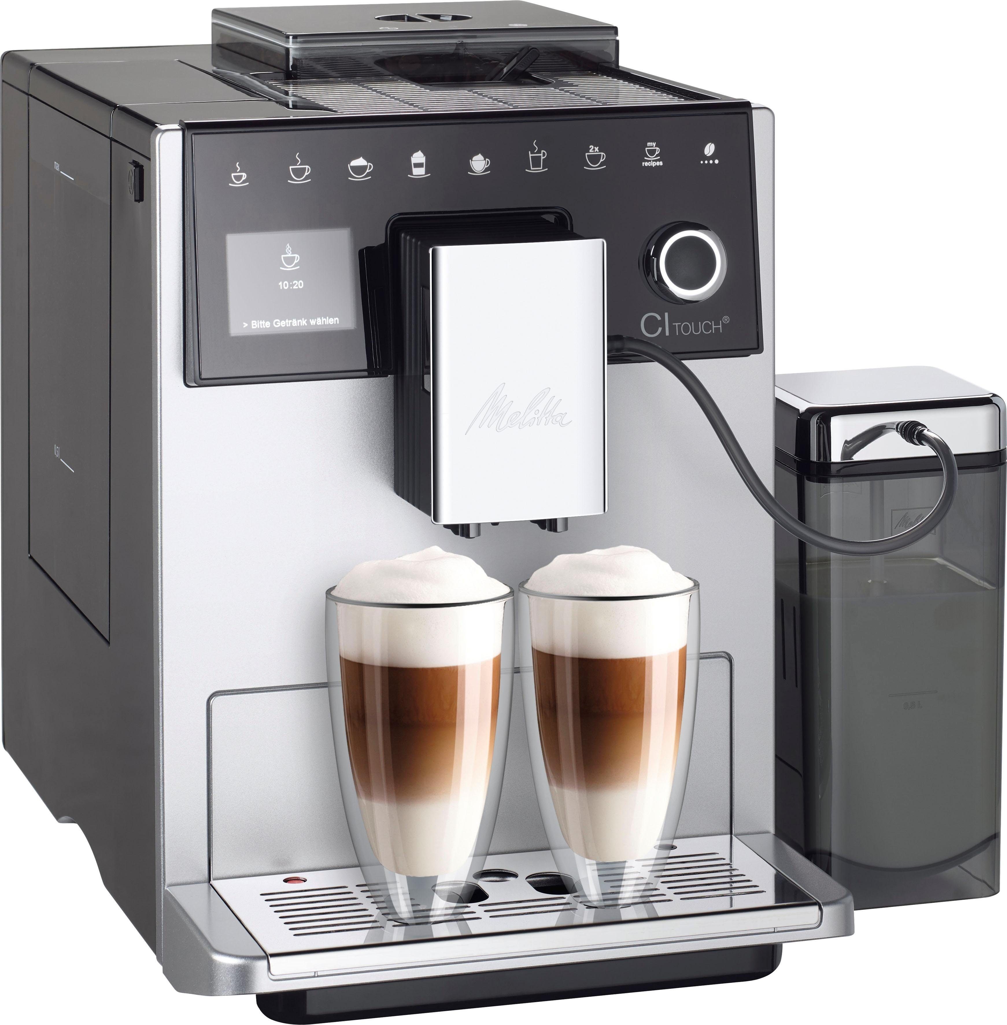 Melitta Kaffeevollautomat CI Touch® F630-101, silber, Bedienoberfläche mit  Touch & Slide Funktion Flüsterleises Mahlwerk | Kaffeevollautomaten