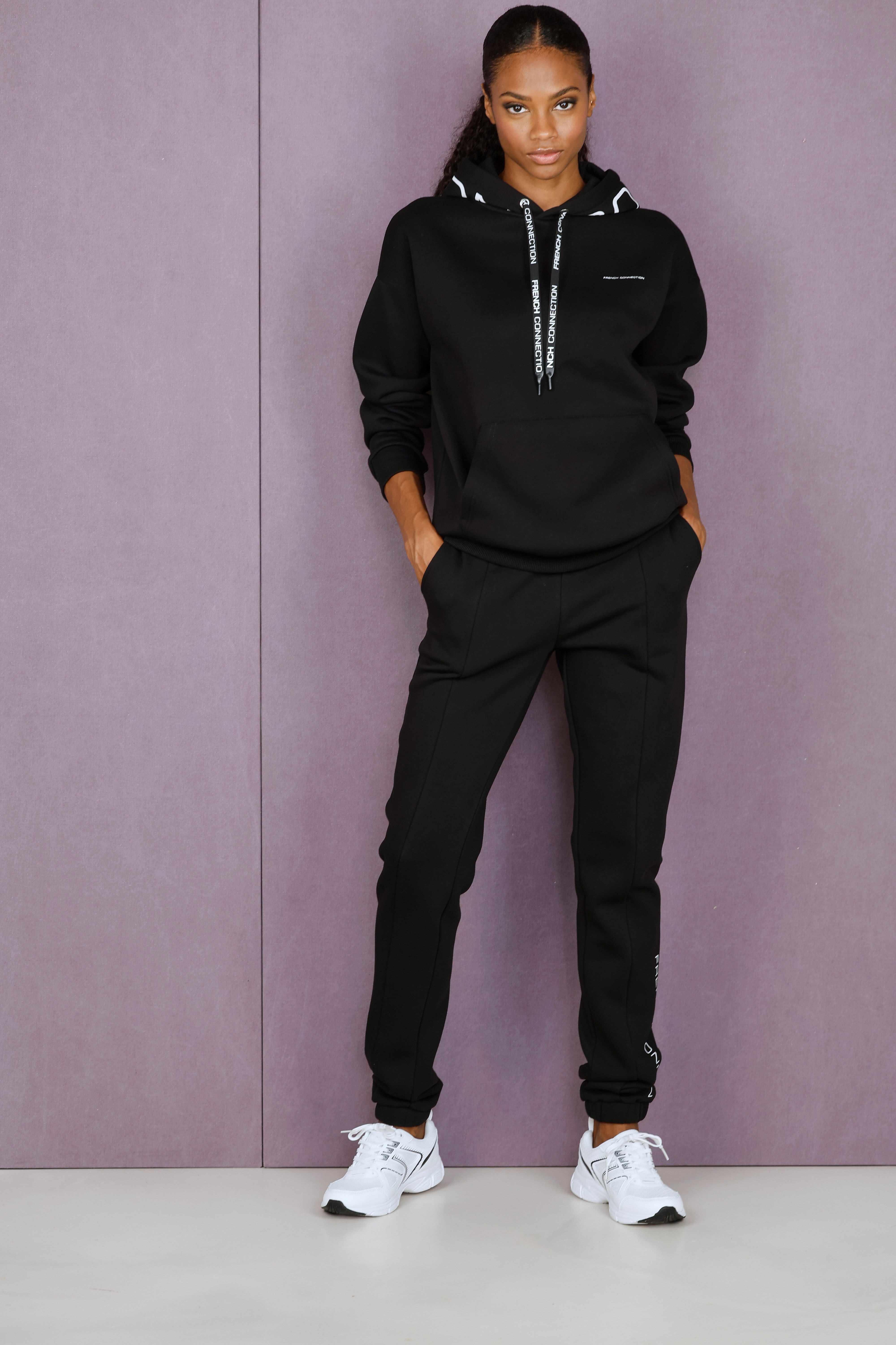 French Connection Kapuzenpullover mit Logodruck