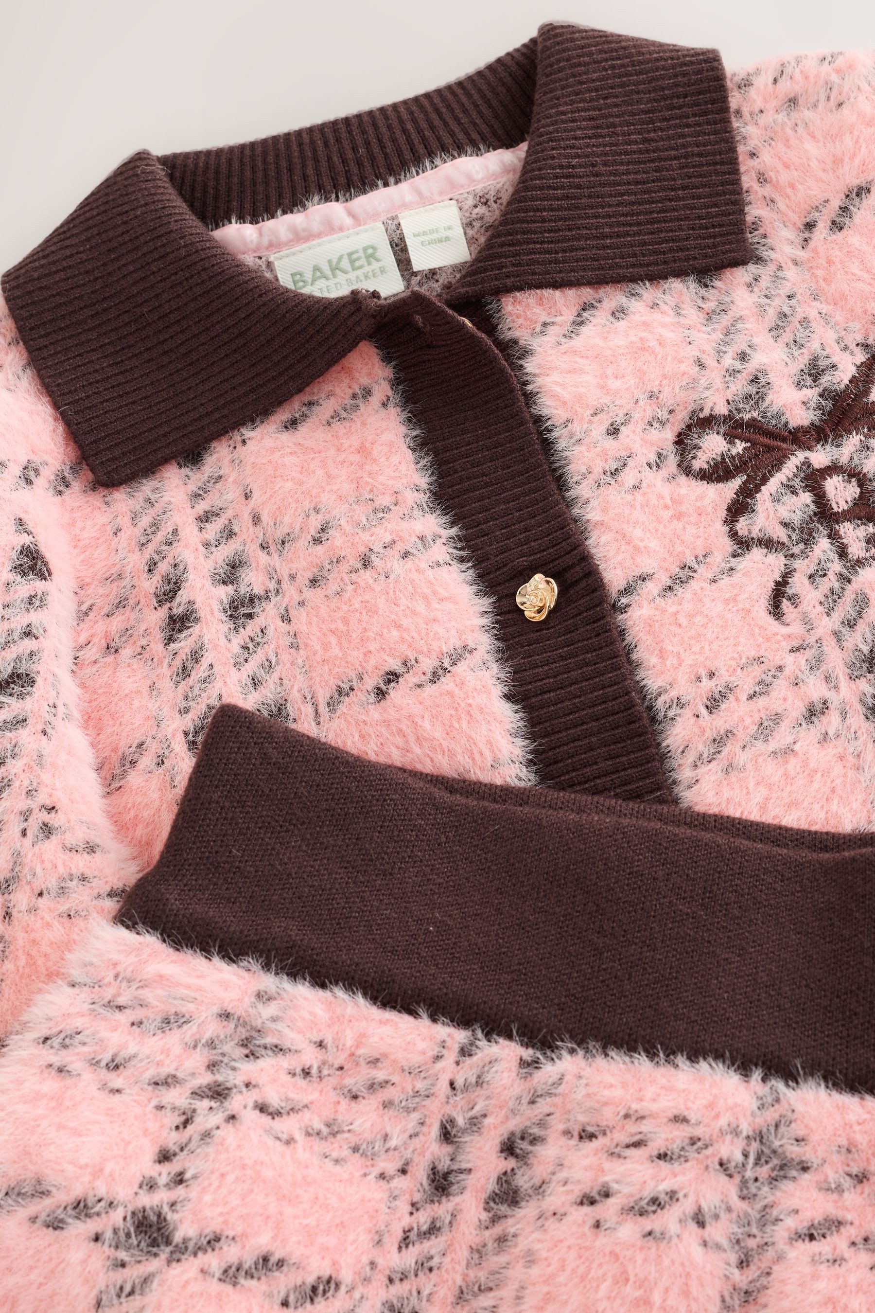 Baker by Ted Baker Top & Rock Baker by Ted Baker kariertes Stricktop + Rock (2-tlg) – Bild 3 von 5