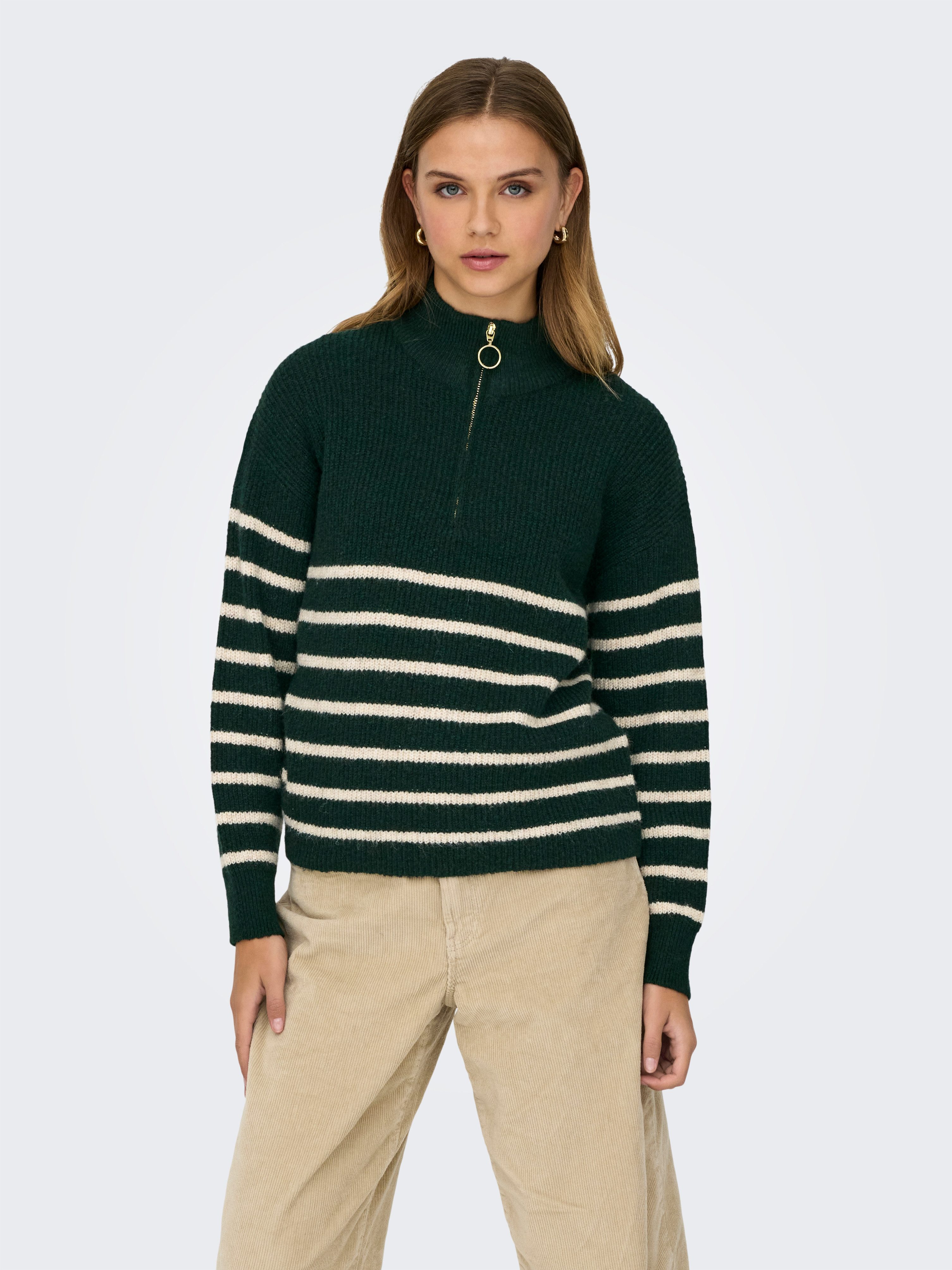 ONLY Strickpullover ONLTOKYO L/S ZIP PULLOVER KNT NOOS günstig online kaufen