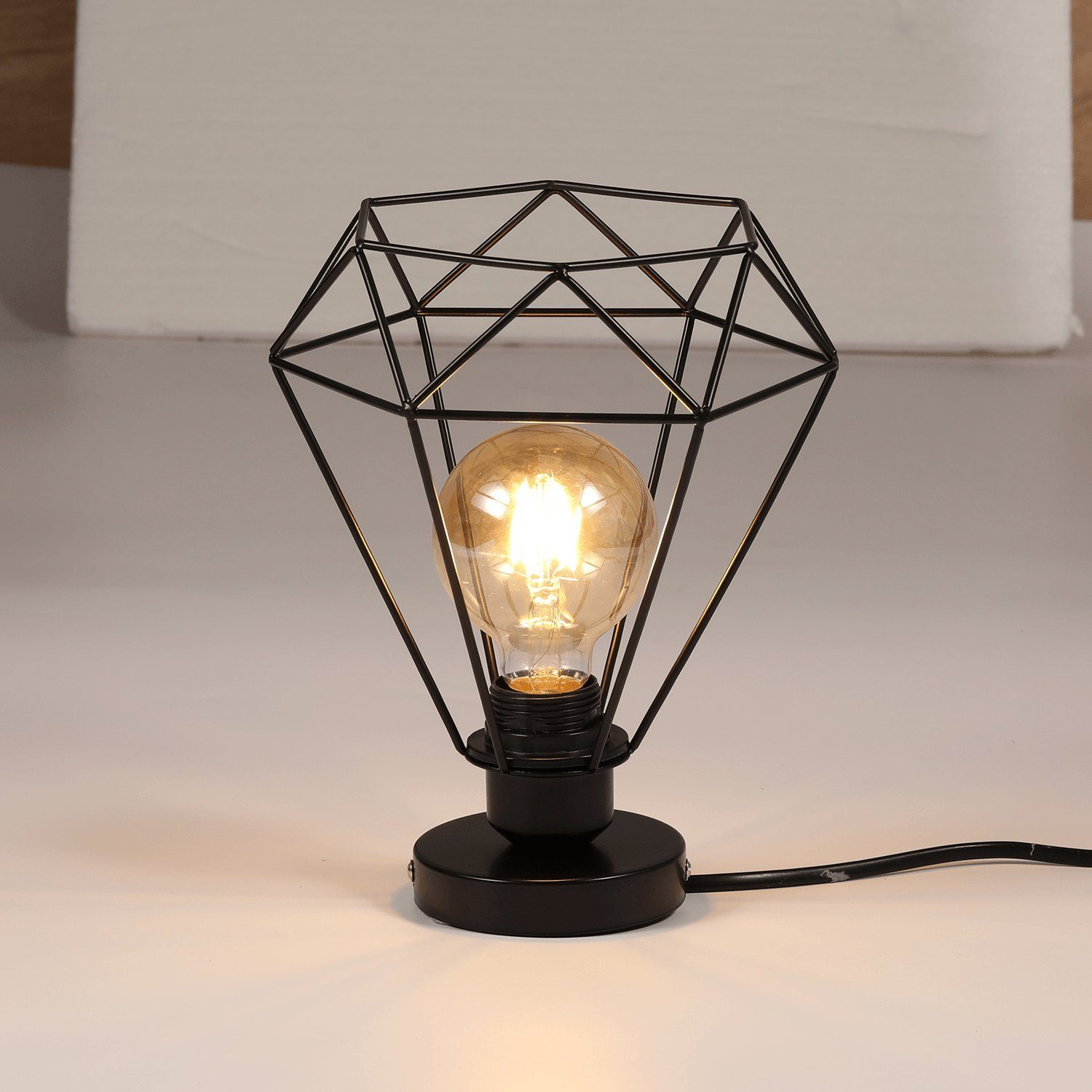 Hängeleuchte LED Käfig E27 aus Deckenleuchte Stück Industrielle Lampe Deckenlampe Flurlampe, Retro 20CM Metall iscooter mit Design Pendelleuchte wechselbar, Vintage Glühbirne 1
