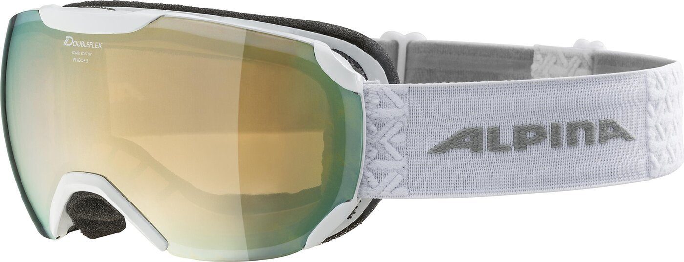 S HM Skibrille matt Sports PHEOS white Alpina