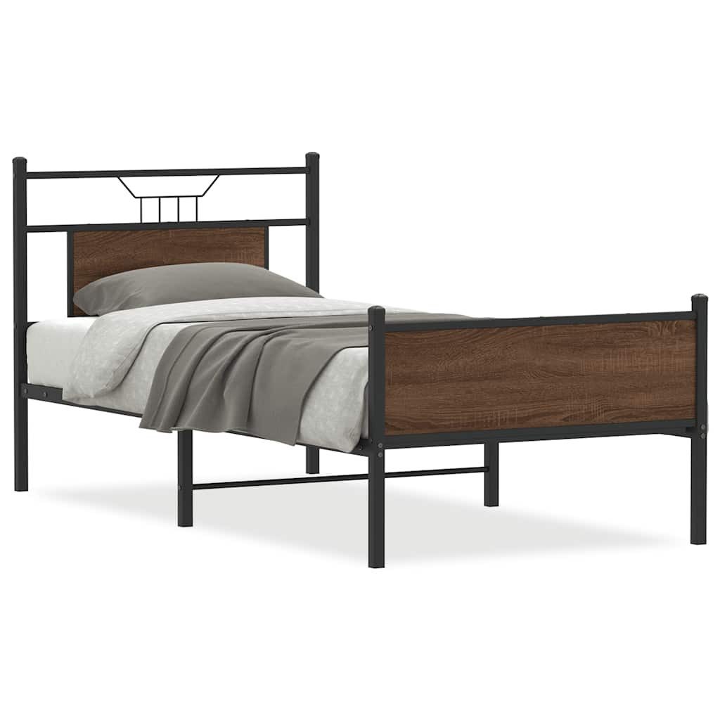 vidaXL Bett Bettgestell ohne Matratze Braun günstig online kaufen