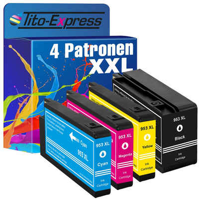 Tito-Express 4er Set ersetzt HP 953 XL Tintenpatrone (Multipack, für Officejet Pro 8710 8715 8740 8720 8718 7730 8728 8719 7740 7720)