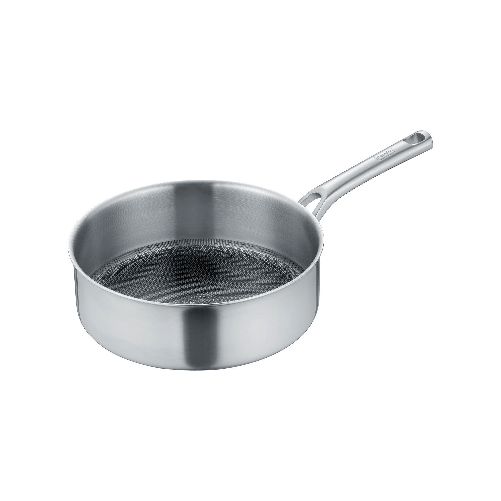 Berndes Schmorpfanne mit Glasdeckel 28 cm, poliert - Tricion Resist, 3-Schicht-Material