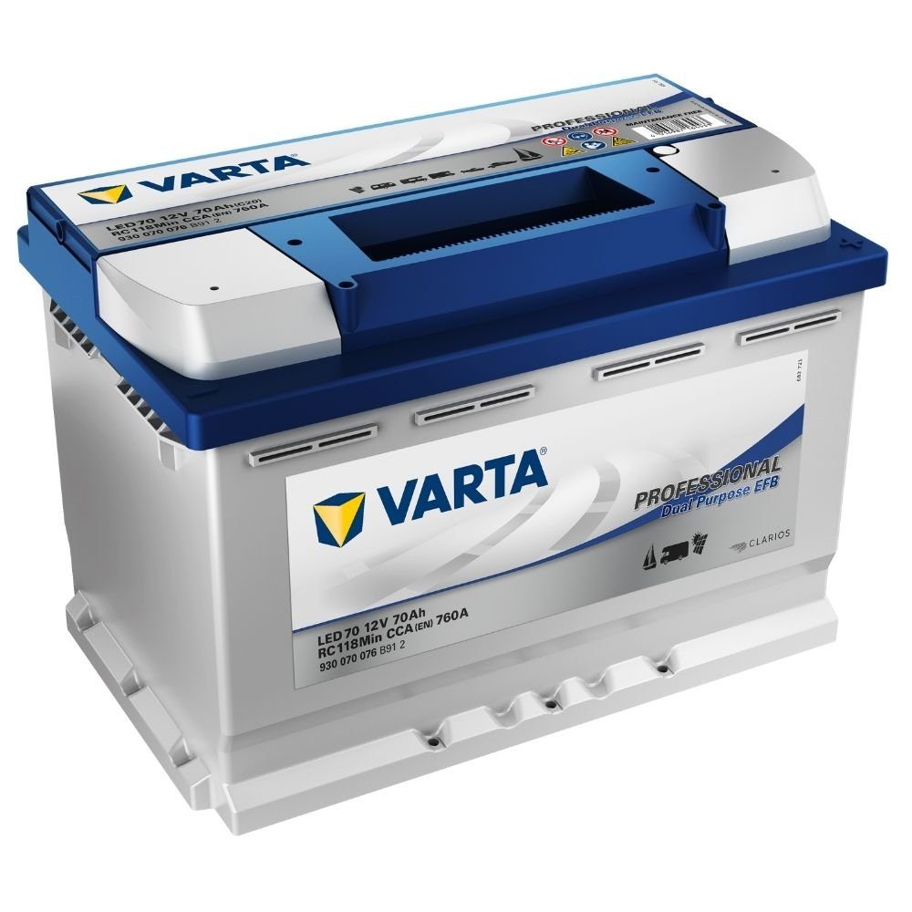 VARTA VARTA LED70 Professional Dual Purpose EFB 70Ah 12V Batterie ...