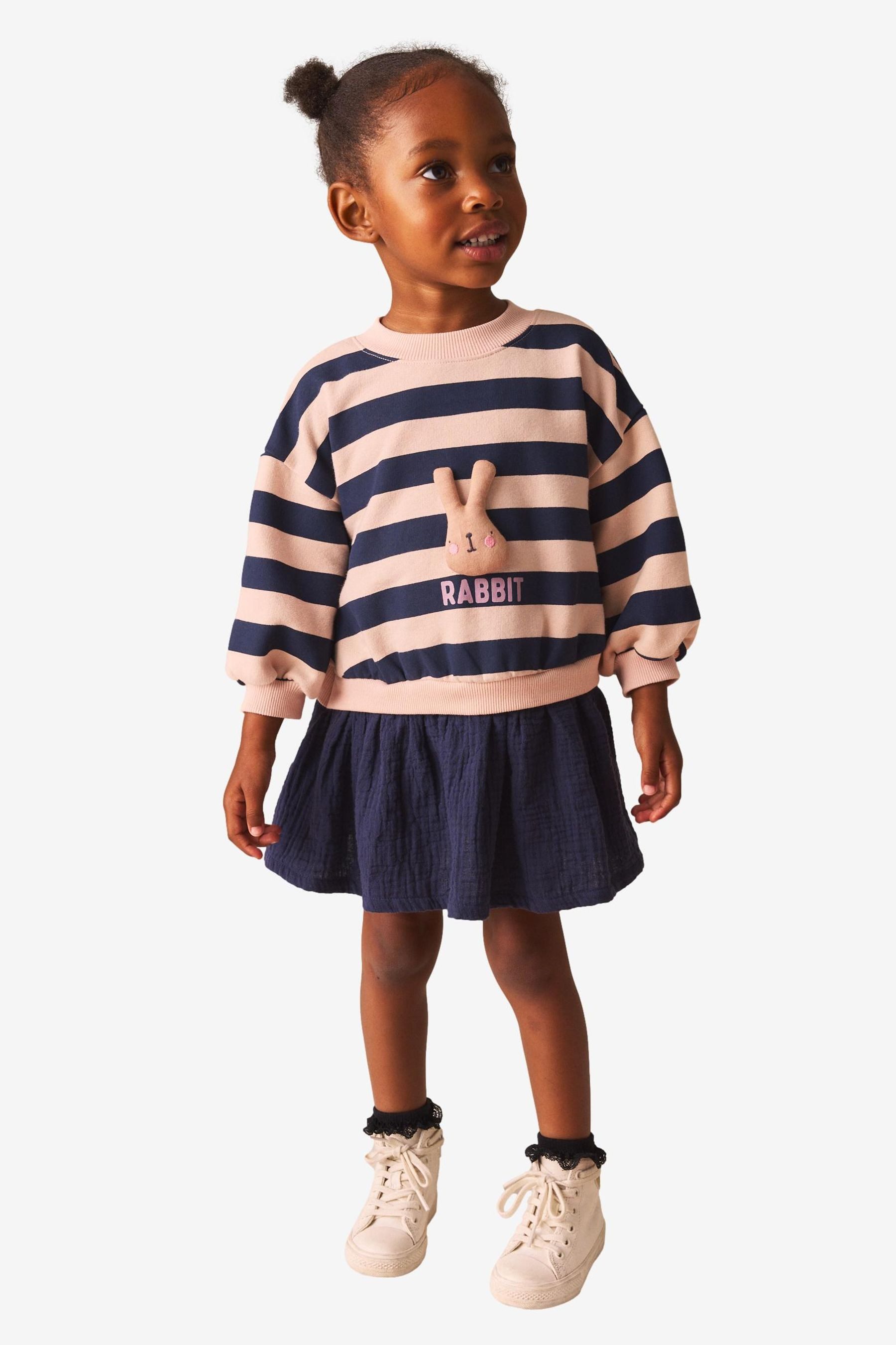 Sweatkleid Langärmeliges Pulloverkleid