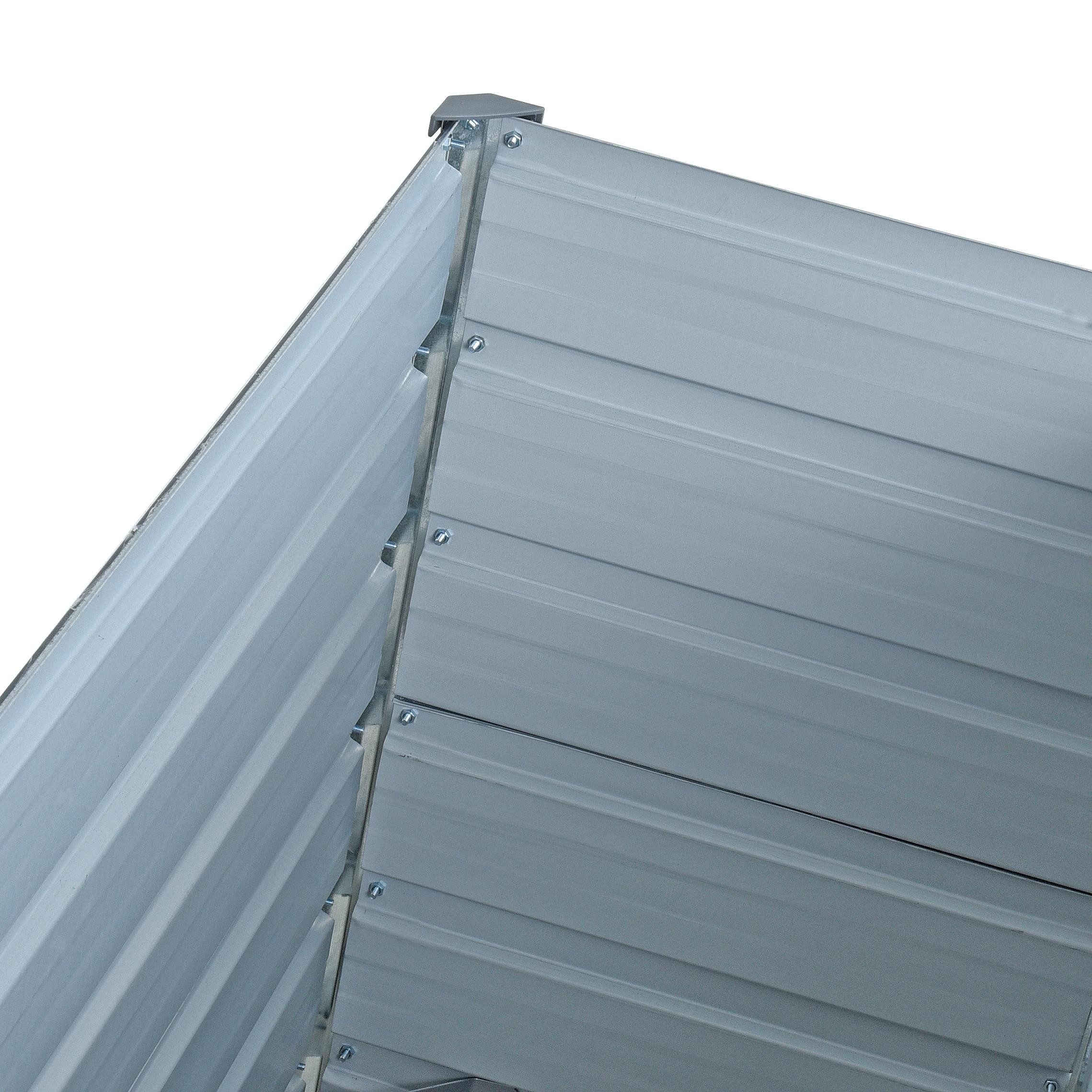 ESTEXO Hochbeet Metall Blumenbeet 100x40x77 cm Grün Pflanzbeet Gemüsebeet Pflanzkast