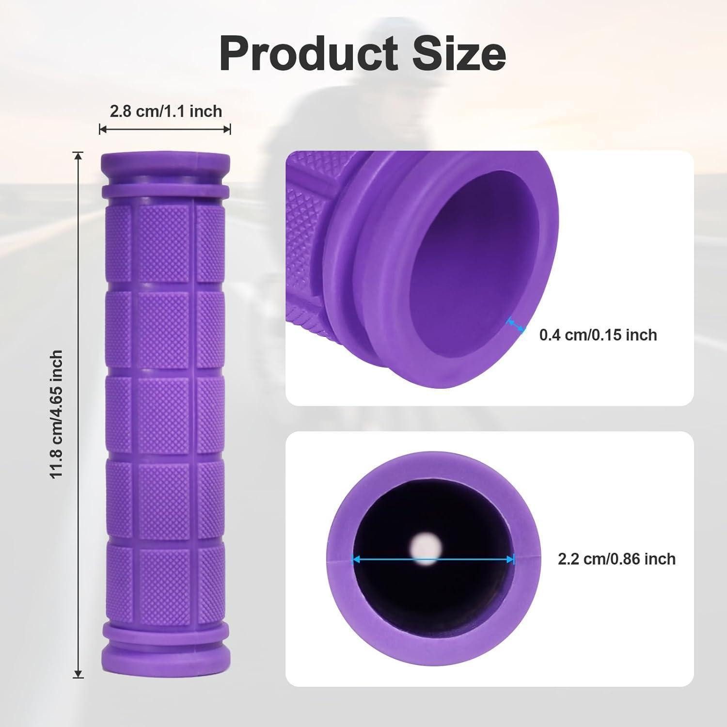LuxusKollektion Fahrradlenker Fahrradgriffe 22mm ergonomisch rutschfest MTB Ebike Roller Purple