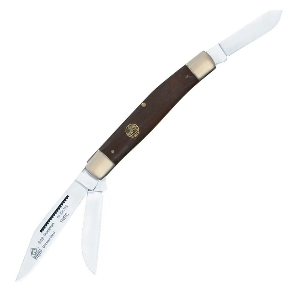 Puma Messer Taschenmesser SGB Stockman Wood Taschenmesser 6410675W