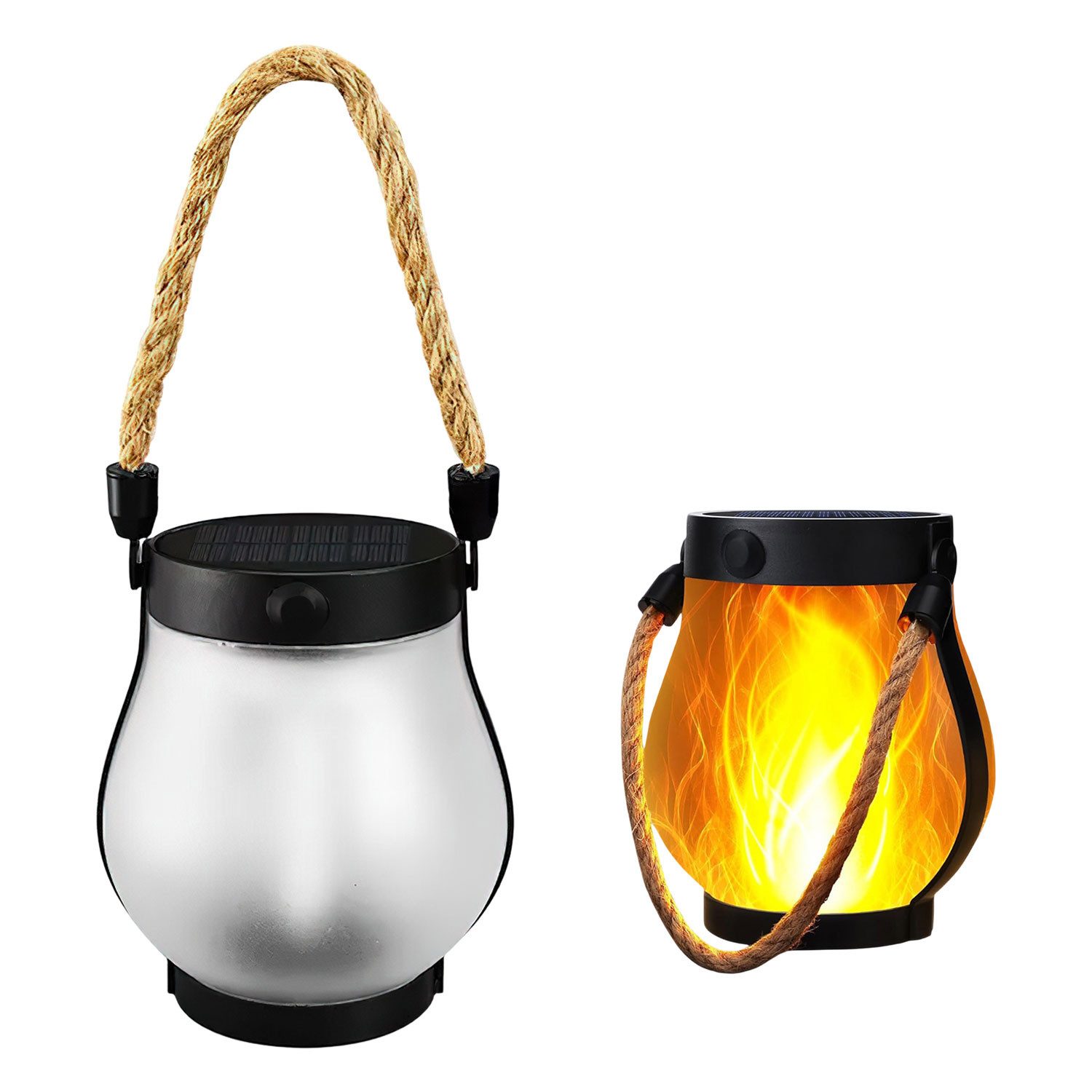 Refttenw LED Laterne Wiederaufladbare Solar-Campinglaterne, Gartenlaterne, günstig online kaufen