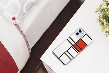 MuchoWow Handyhülle Komposition mit Rot und Weiß - Piet Mondrian, Handyhülle Apple iPhone 11, Smartphone-Bumper, Print, Handy