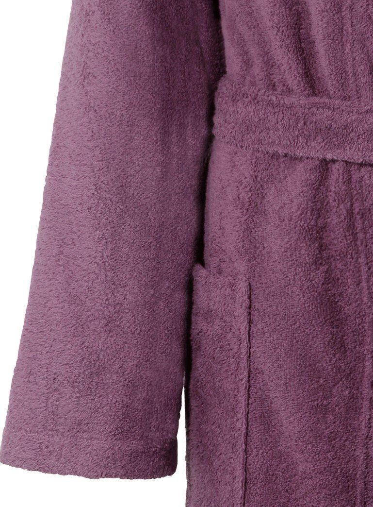 KangaROOS Unisex-Bademantel Cassidy, für Damen & Herren, Standardlänge & Überlänge, Langform, Walkfrottee, Kapuze, Gürtel, mit Taschen, Männer und Frauen, Baumw – Bild 4 von 5