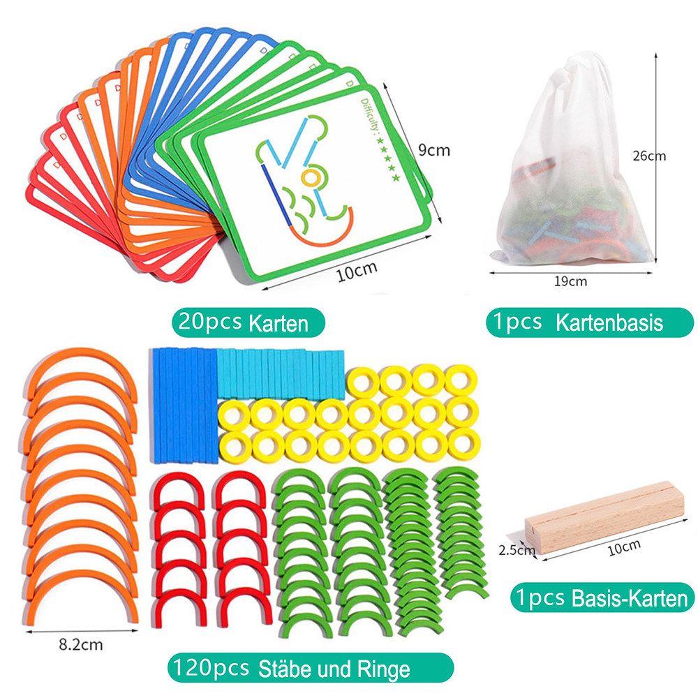 CLTYQ Lernspielzeug Montessori-Spielzeug Baupädagogische Ressourcen,Naturho günstig online kaufen