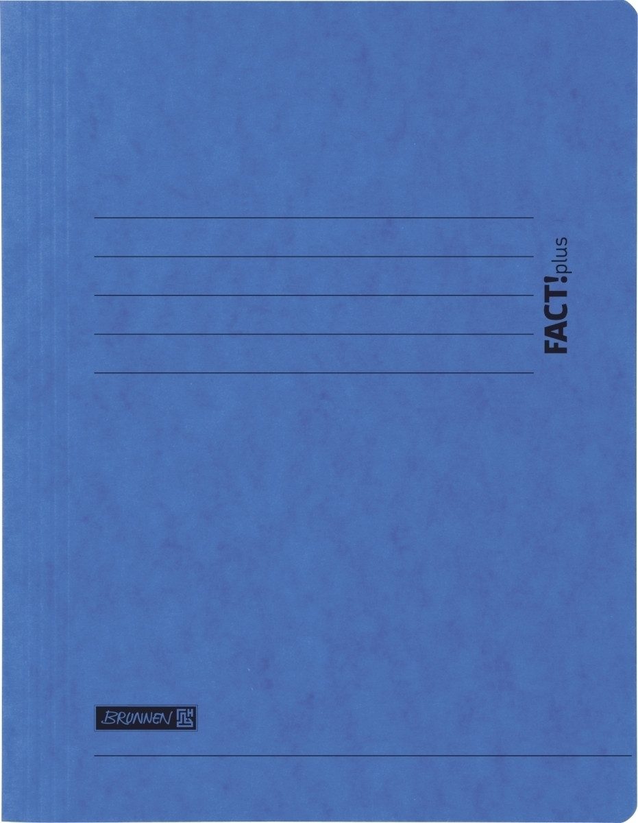 Fächermappe Sammelmappe Fact!plus A4 Karton 375g/qm blau
