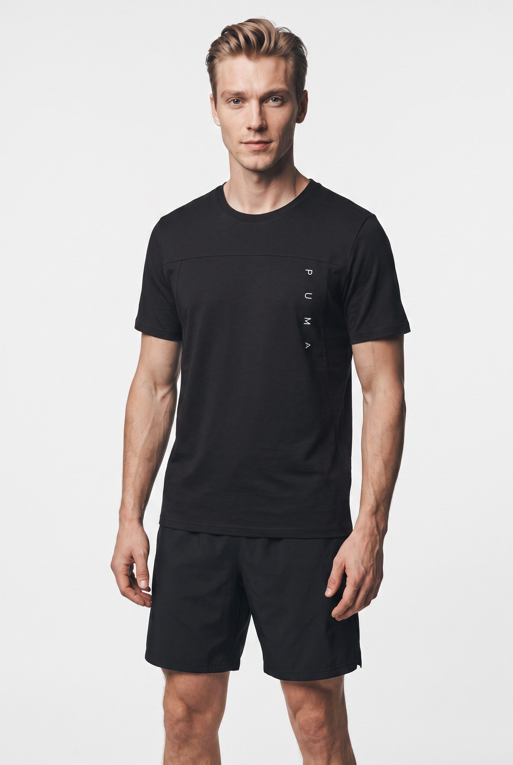 PUMA Trainingsshirt M TAD TECH TRIBLEND TEE normale Schnittform, Kurzarm, atmungsaktives Material, mit Stauraum