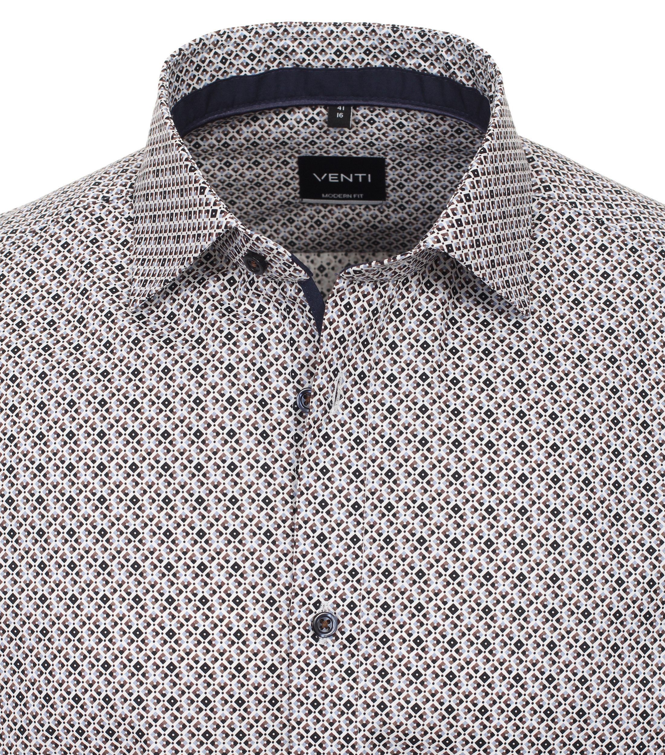 VENTI Businesshemd VENTI Businesshemd Kurzarm Print