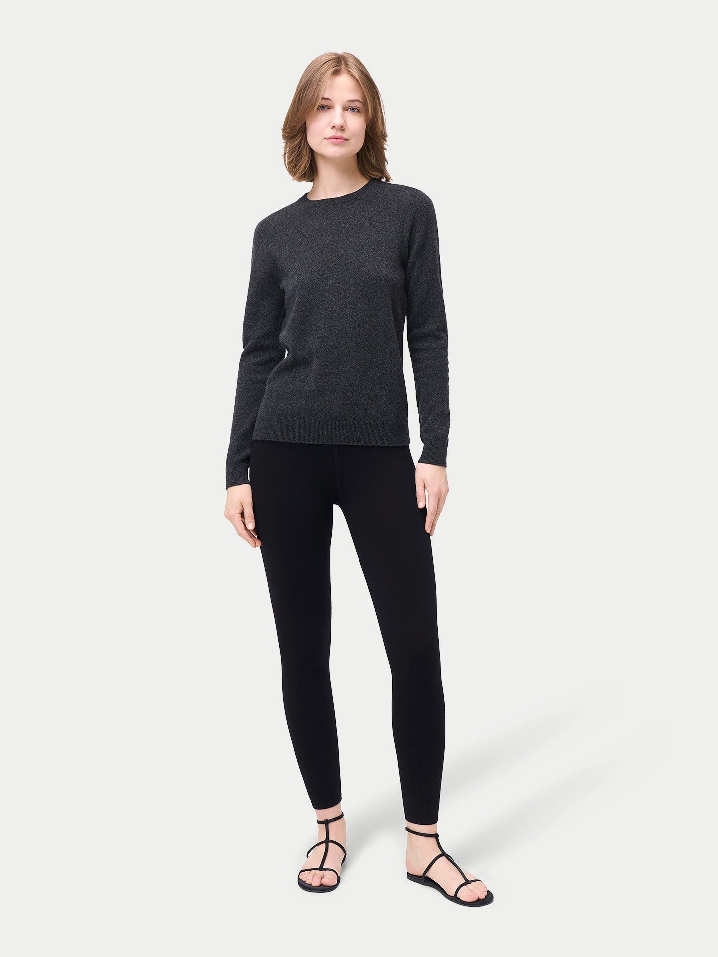 GOBI Cashmere Strickhose Damen Leggings aus Seide und Kaschmir