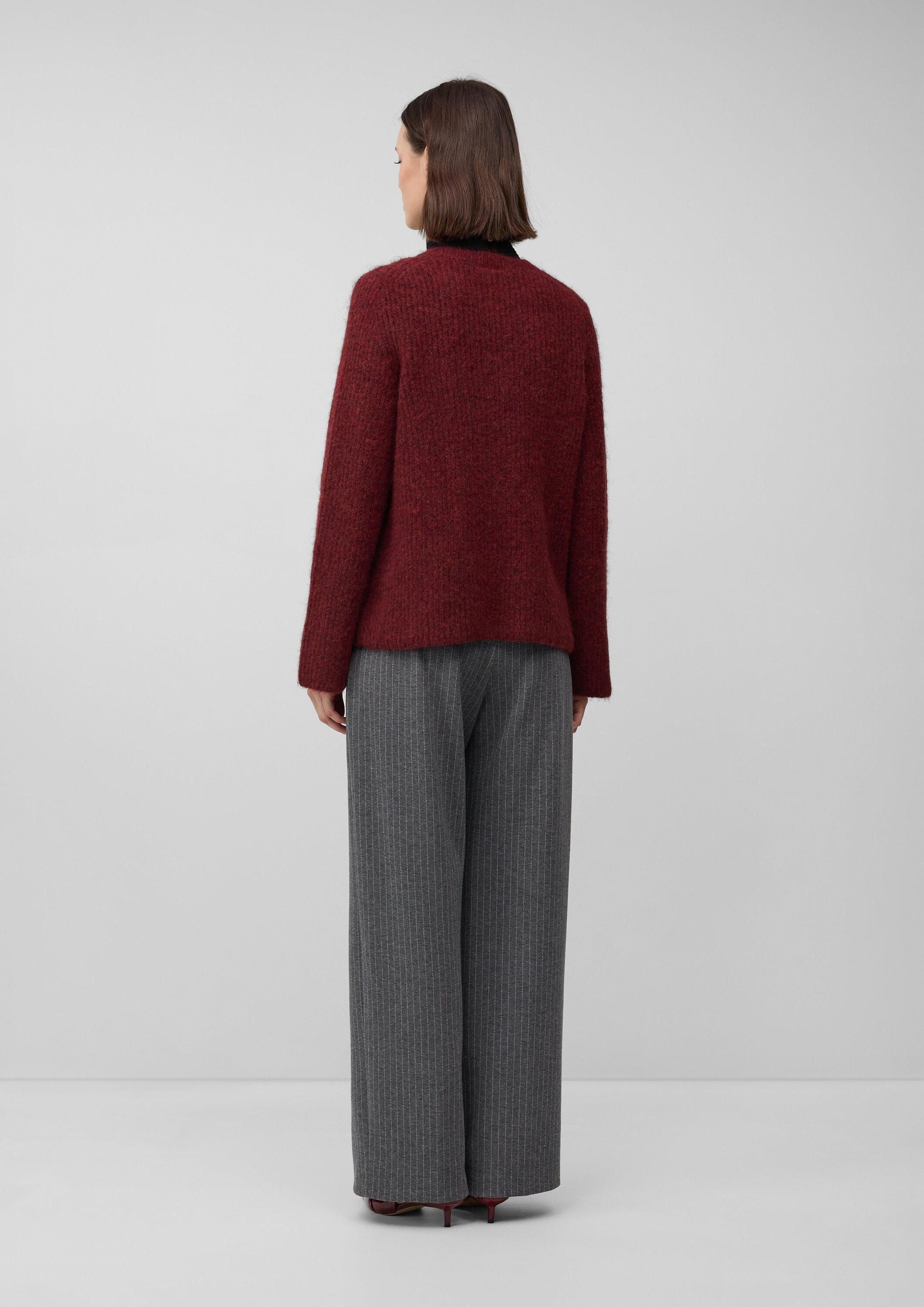 s.Oliver Longpullover Strickpullover Kuscheliger Pullover mit Ärmeln im Kimono-Stil