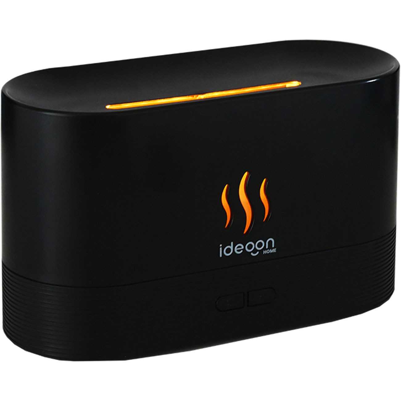 shop'n smile ideoon Diffuser Aroma Diffuser mit Flammeneffekt Ultraschall 10h Duftbefeuchter USB-C, 2 Helligkeitsstufen, Auto-Stop bei Leerstand, Tankkapazität 180 ml