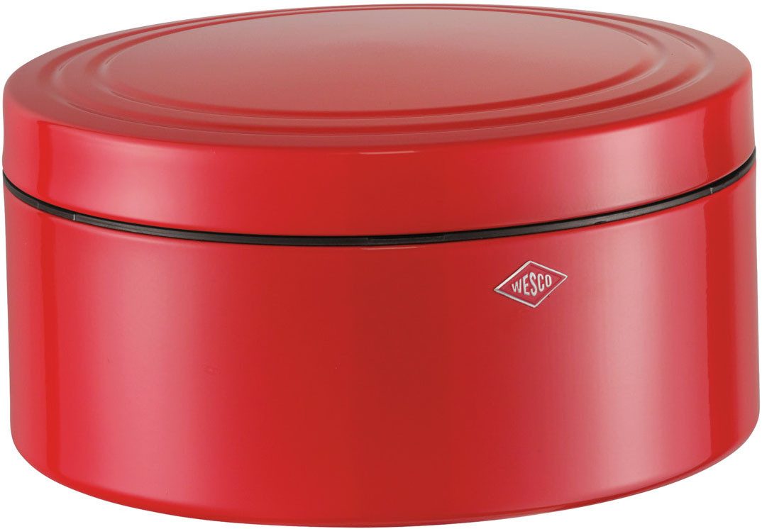 WESCO Keksdose Classic Line - Gebäckdose, Stahlblech, (1-tlg), Dose mit Deckel & Kunststoffring / schließt dicht, 4 L