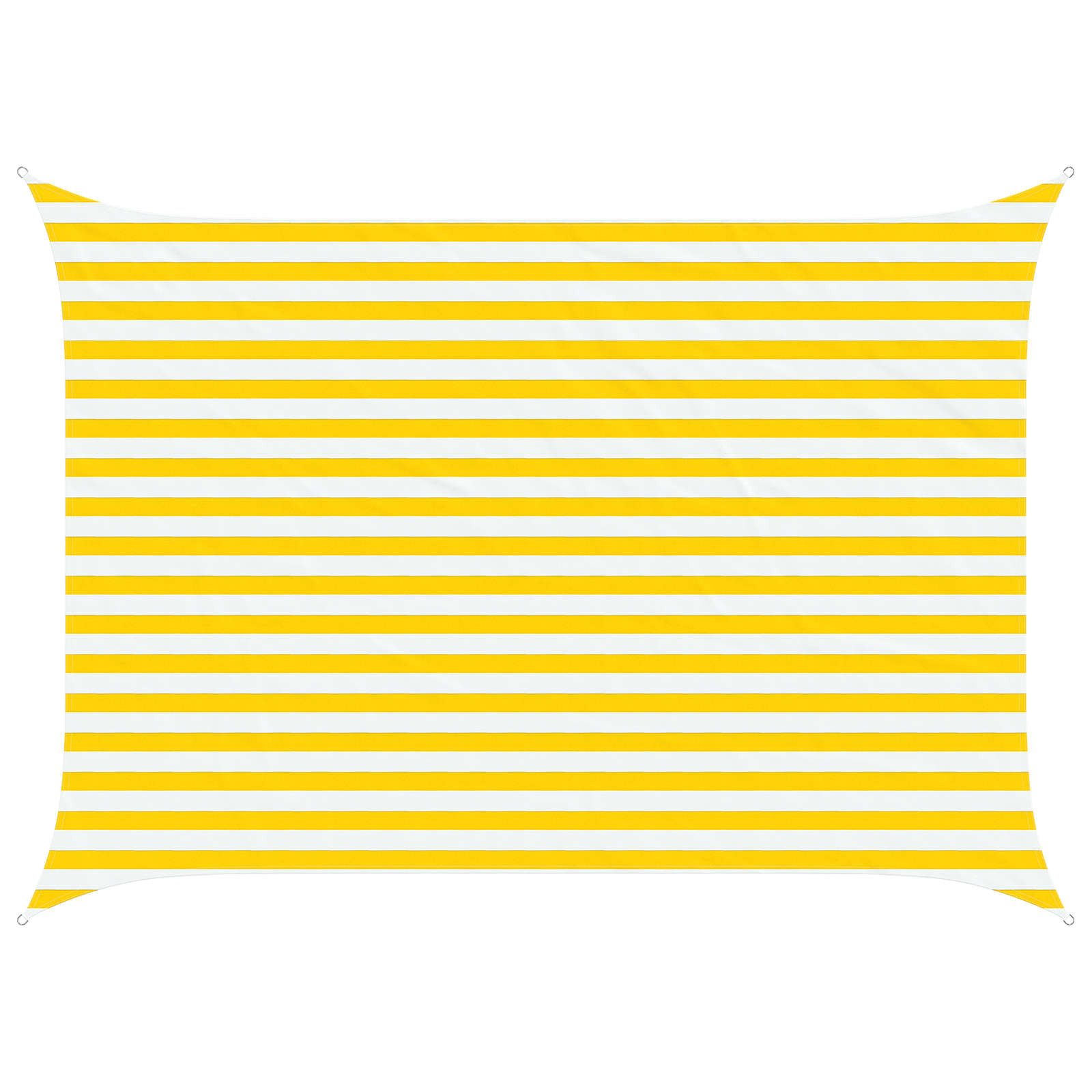 vidaXL Sonnensegel Sonnensegel Gelb und Weiß 3,5 x 2,5 m 100 % Polyester Oxford, (1-tlg)