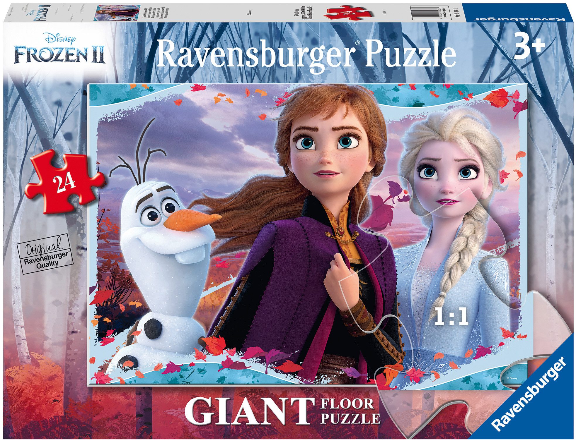 Ravensburger Puzzle Die Eiskönigin 2: Zauberhafte neue Welt, 24 Puzzleteile, Made in Europe