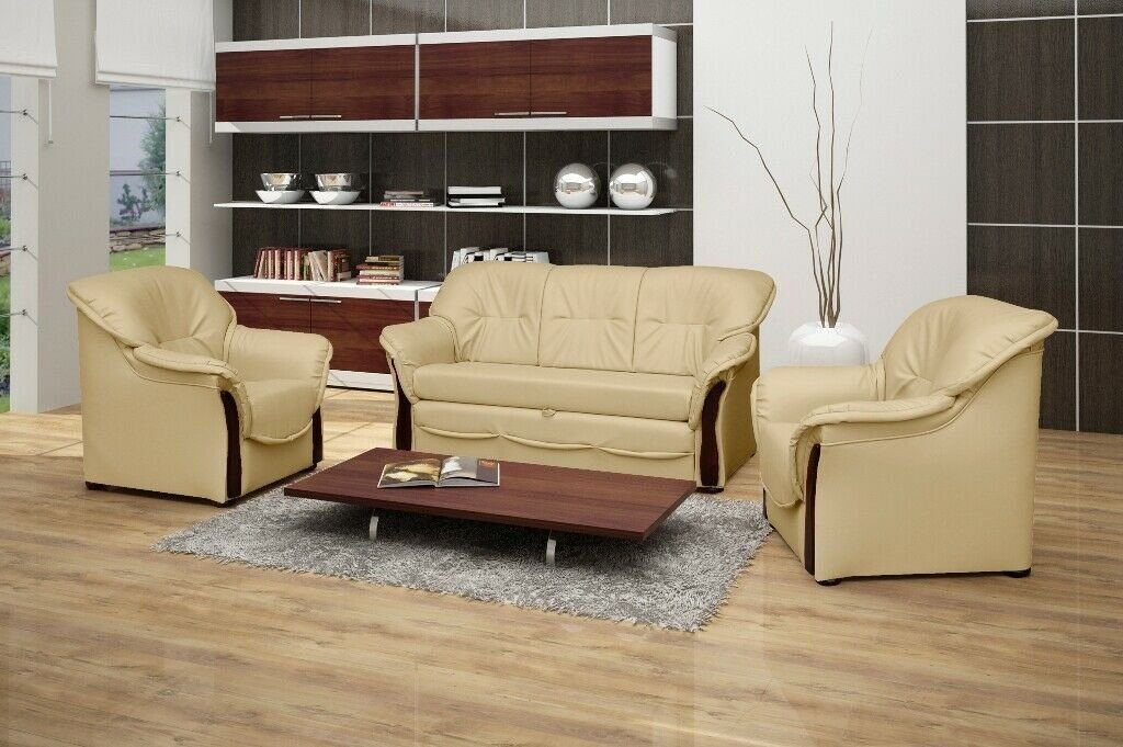 JVmoebel Sofa, Mit Bettfunktion Beige