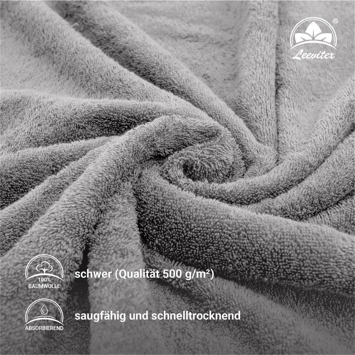 leevitex® Saunatuch leevitex® Saunatuch Frottee XXL, (2-St), 80 x 200 cm, e günstig online kaufen