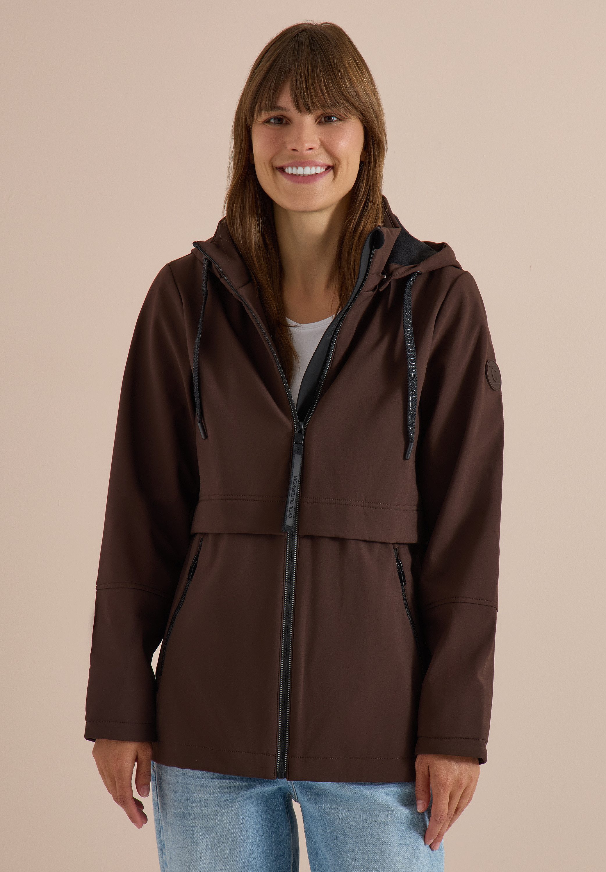 CECIL Softshelljacke in Unifarbe