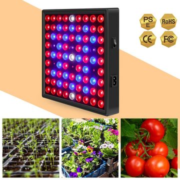 Jioson Pflanzenlampe LED-Pflanzenlampe,Effiziente Vollspektrum wachsen Licht,für Pflanzen, 81 LEDS, für Indoor-Pflanzen, Saatgut-Baumschulen
