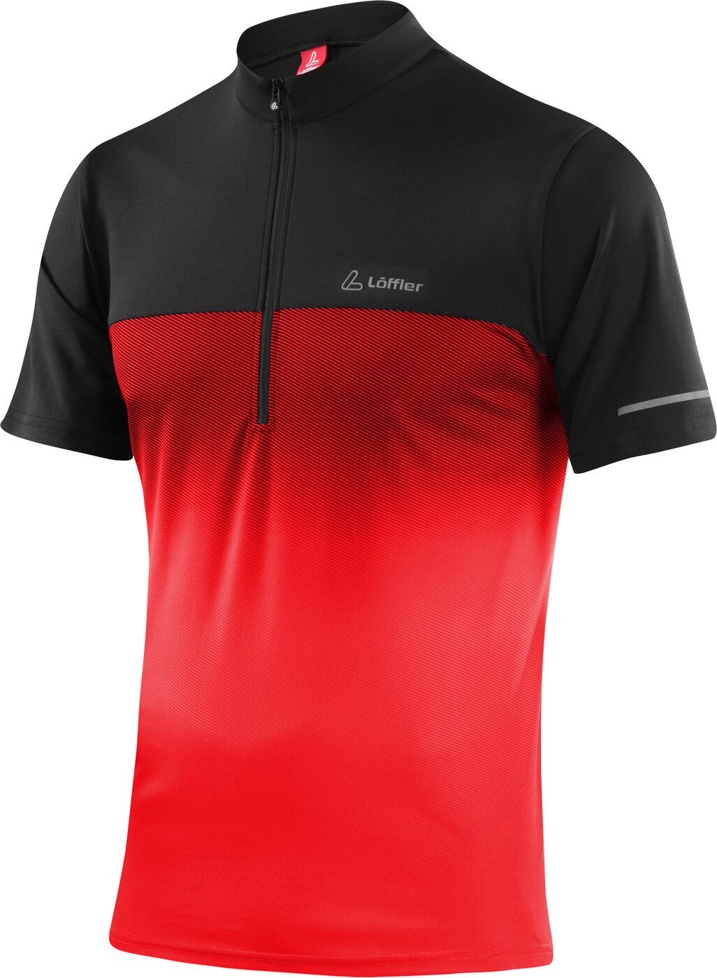 Löffler Radtrikot M BIKE SHIRT HZ FLOW 3.0 RED