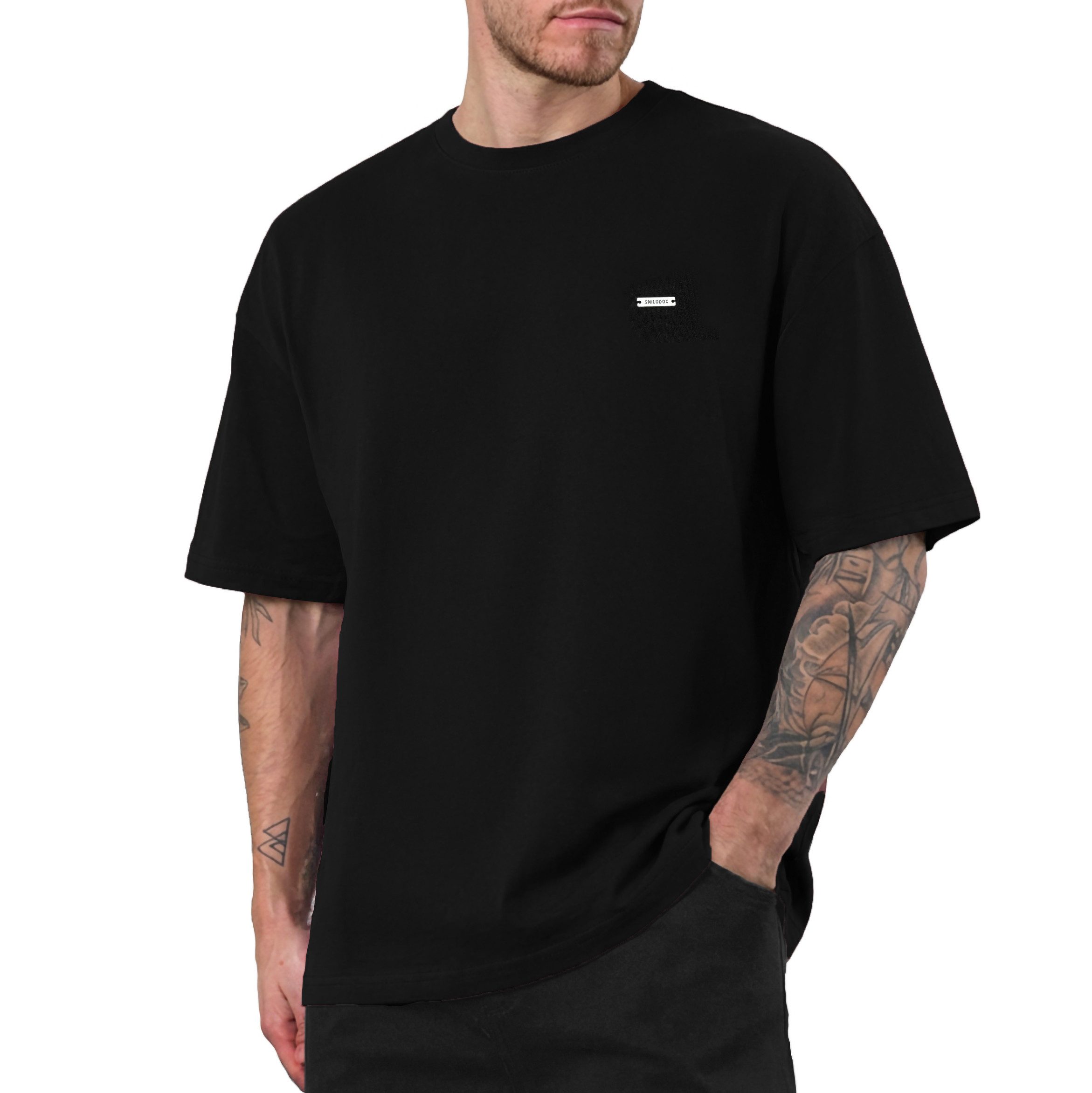 Smilodox T-Shirt Cedrik, Oversize Shirt aus 100% Baumwolle, Weiches Materia günstig online kaufen
