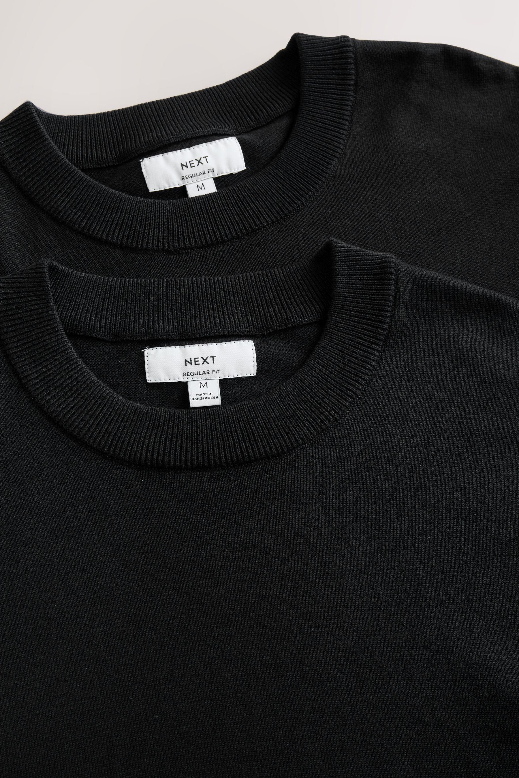 Next Strickpullover Regular Fit Rundhals-Pullover, 2er-Pack (2-tlg)