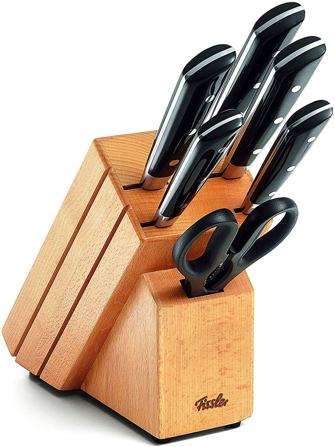 Fissler Messerblock Bestückter Messerblock texas aus Holz, 7-tlg. (7tlg)