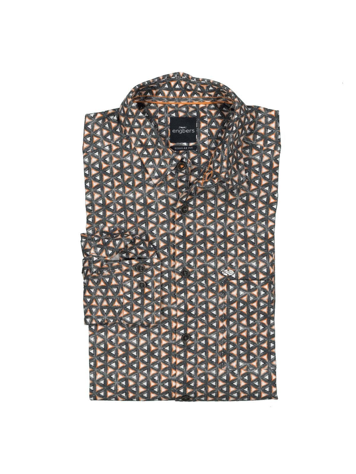 Engbers Langarmhemd engbers Herren Hemd langarm, Orange