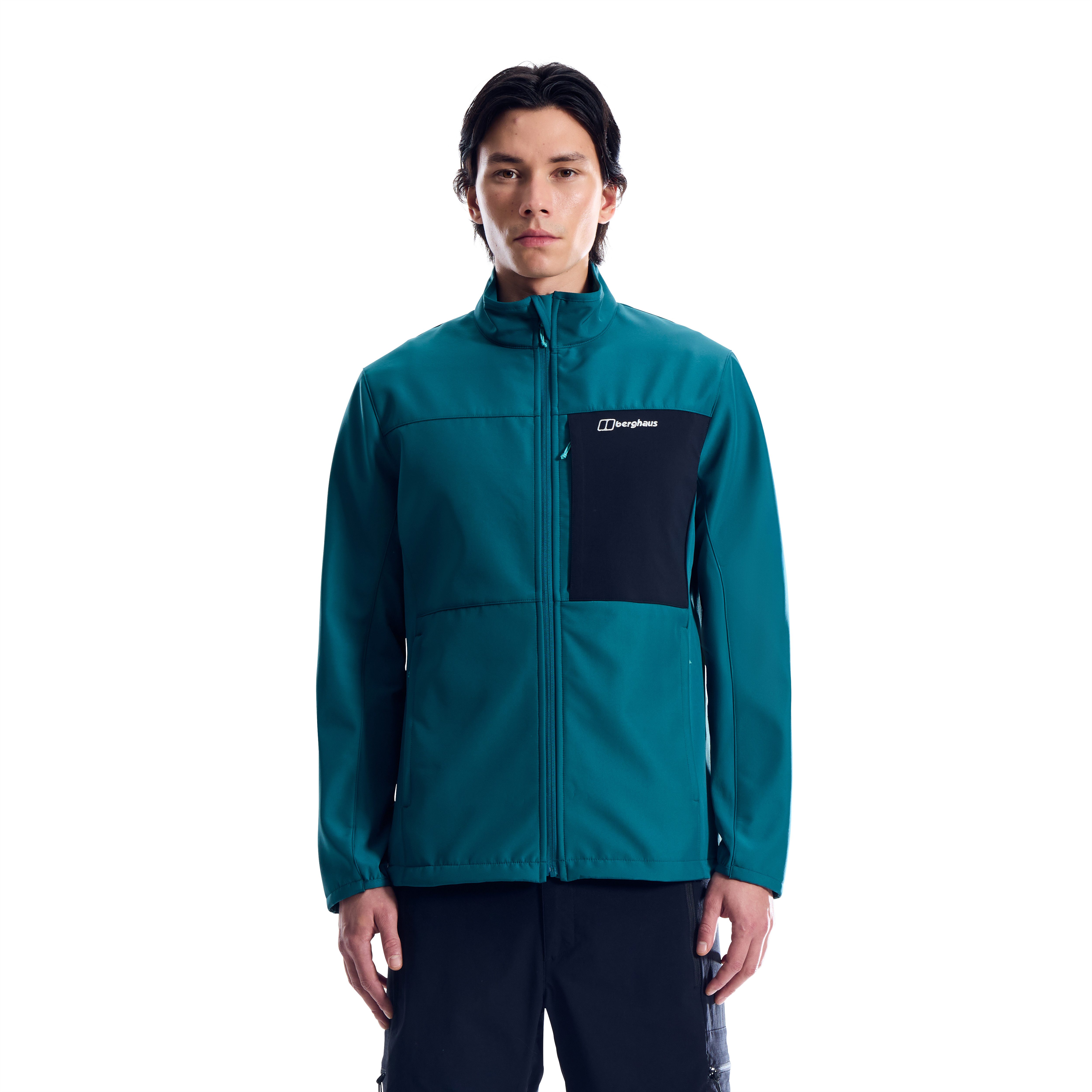 Berghaus Softshelljacke M GHLAS 3.0 SOFTSHELL JKT sportlicher Stil, dehnbares Material, wasser- und windabweisend