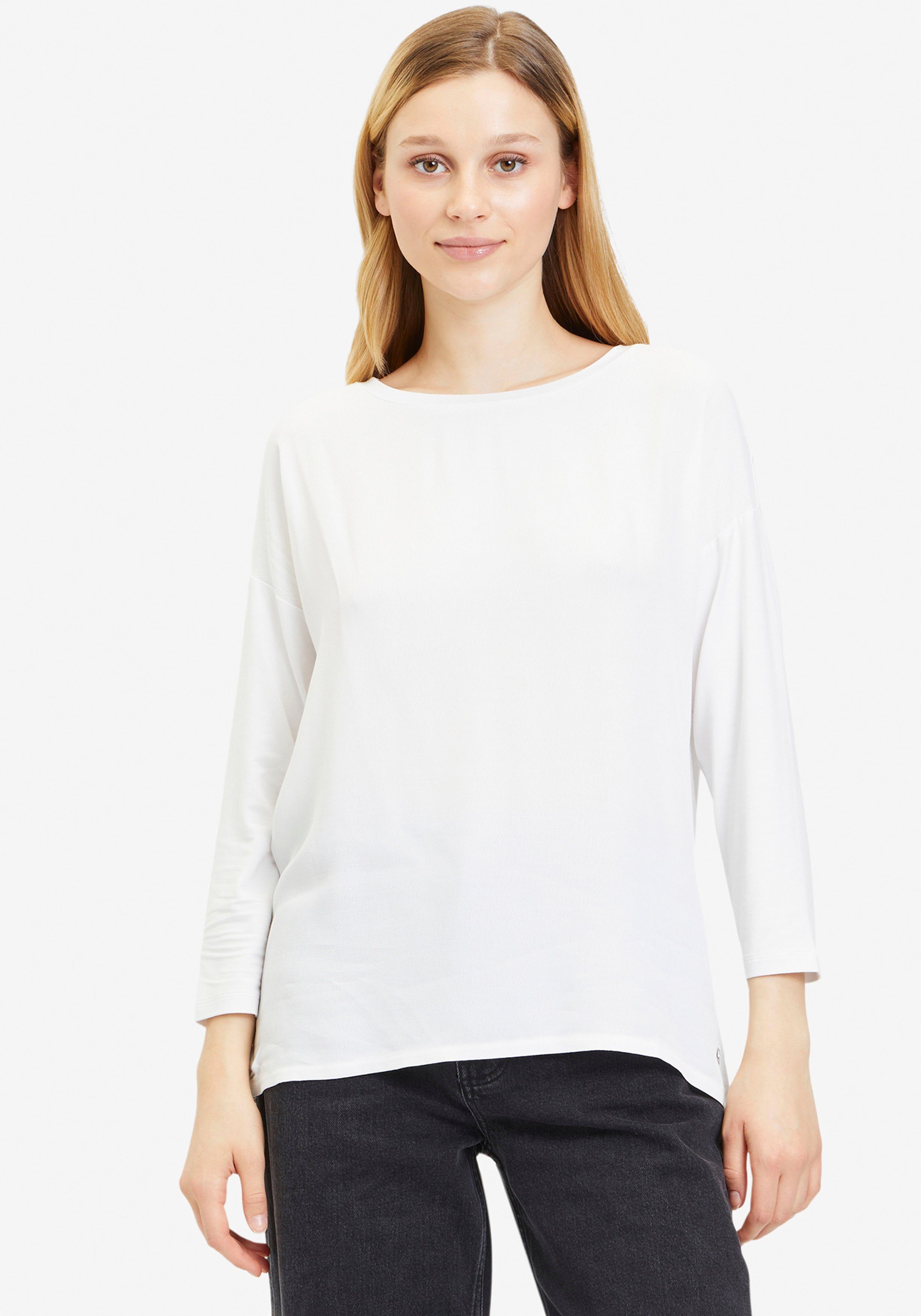 Tamaris Langarmshirt mit Drop-Shoulder Look