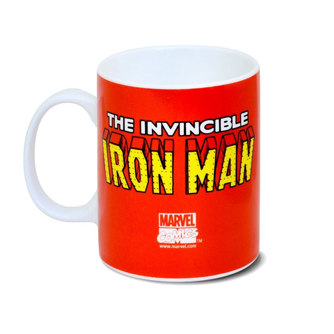 Kaffeebecher Tasse Marvel Comics LOGOSHIRT Iron Man Superheld 