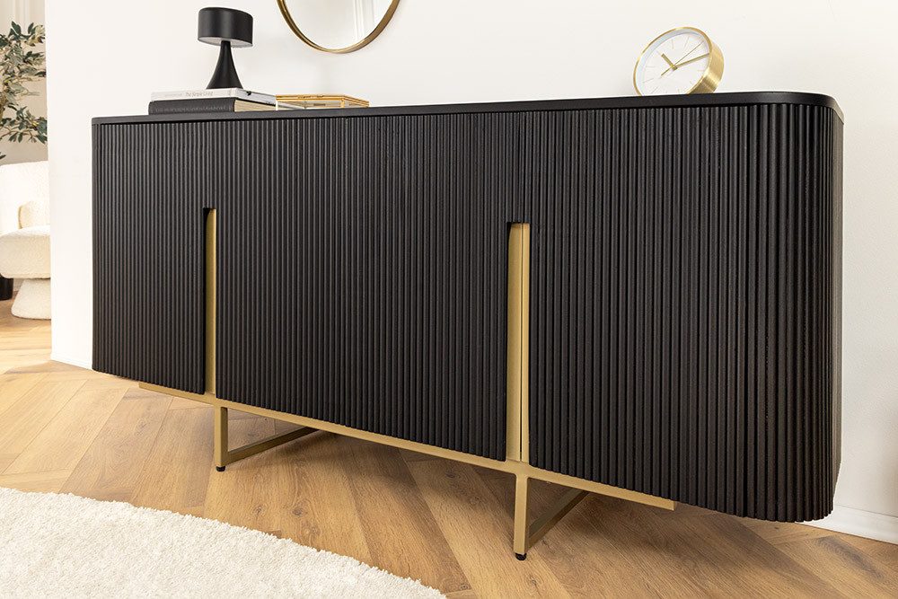 riess-ambiente Sideboard GATSBY 160cm schwarz / günstig online kaufen