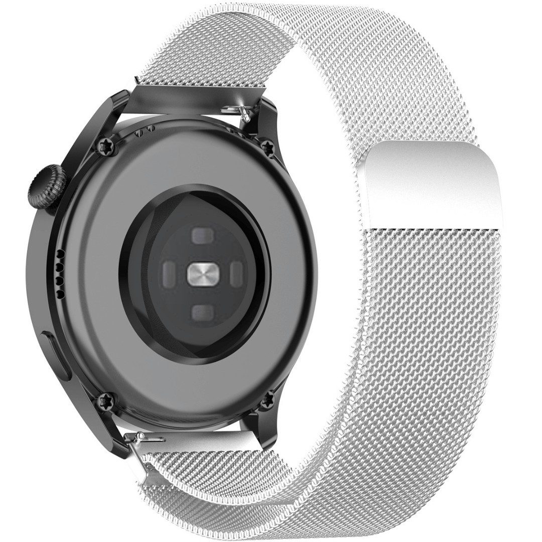 SmartUP Smartwatch-Armband für Huawei Watch GT6 46mm / 41mm Metall Milanese Edelstahl Ersatzband, rostfreier Edelstahl, zeitloses Design