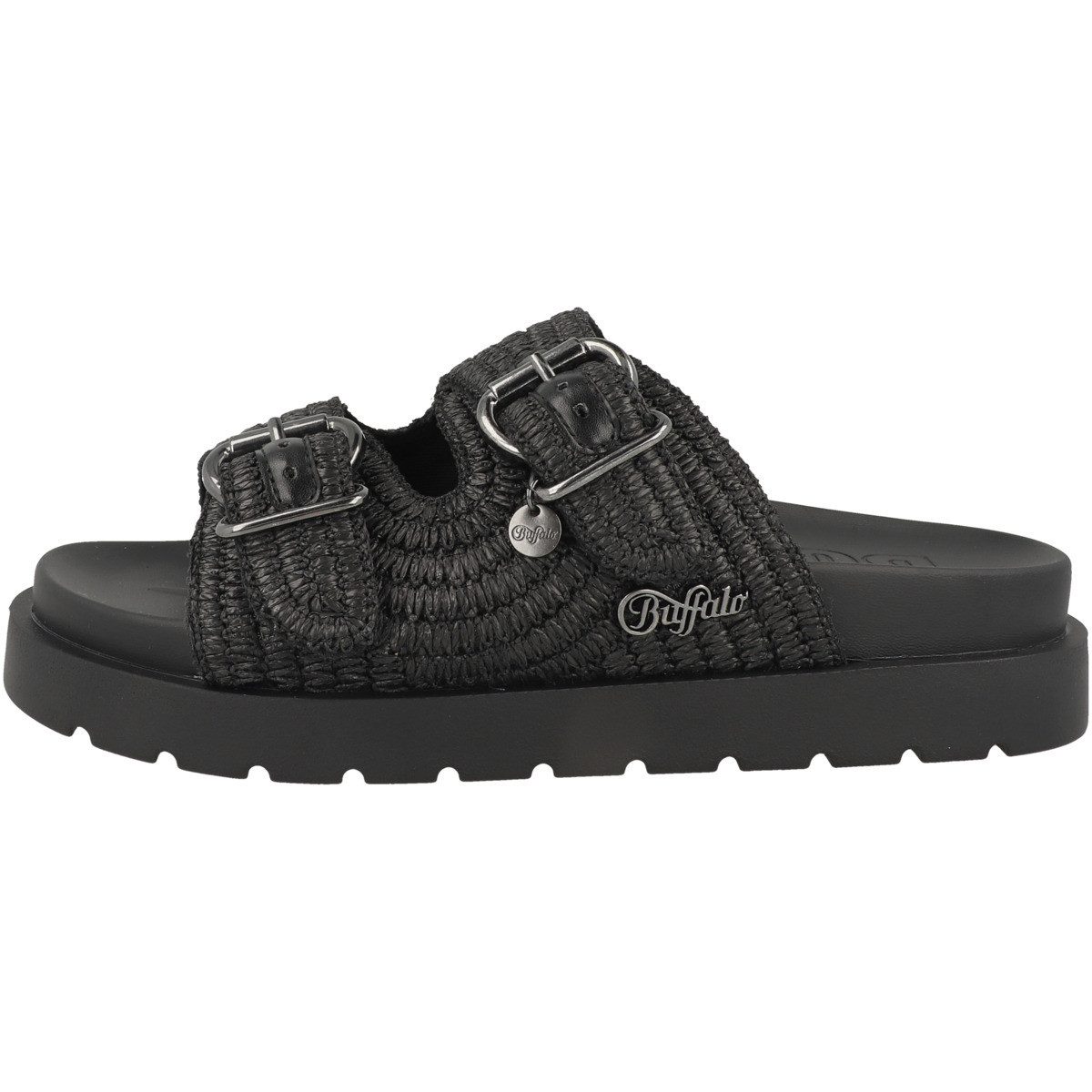 Buffalo Raya Ari Bo Damen Pantolette Hausschuhe, Sandaletten, Mules, Pantoffeln, Slipper