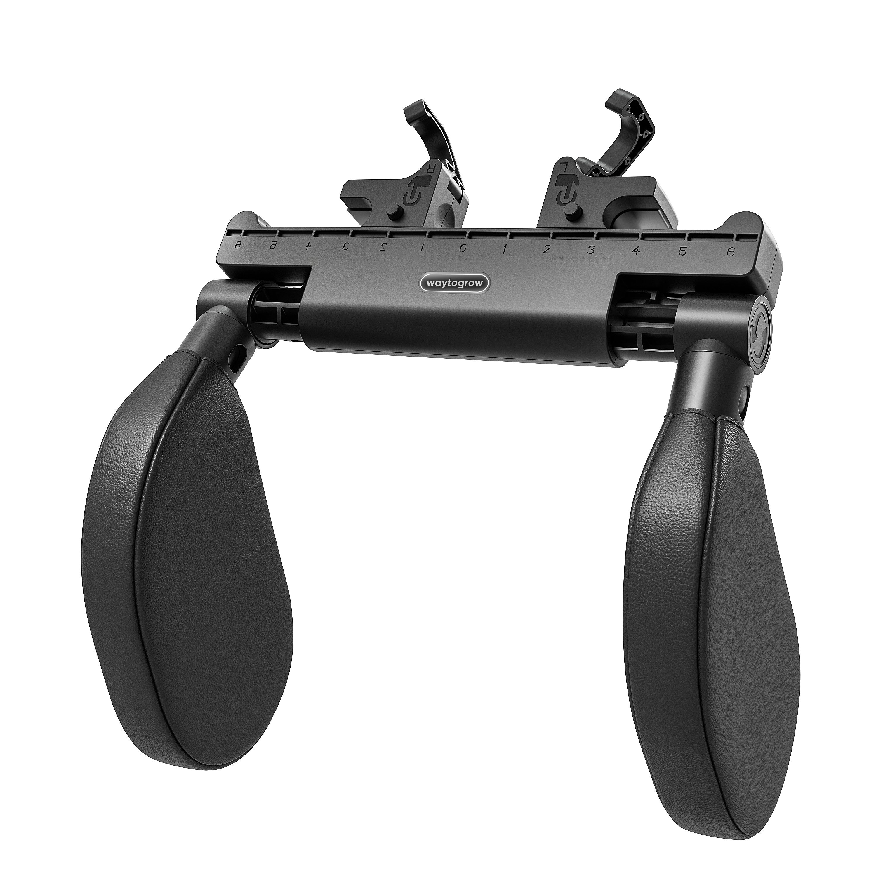 ibettertec Autokopfstütze Autokopfstütze, 360°Verstellbares Auto-Kopfstützenkissen, (Auto-Reise-Schlaf-Kopfstützkissen für Kinder und Erwachsene, Memory Foarm Nackenkissen), nur geeignet für Autositz mit 2 Stangen