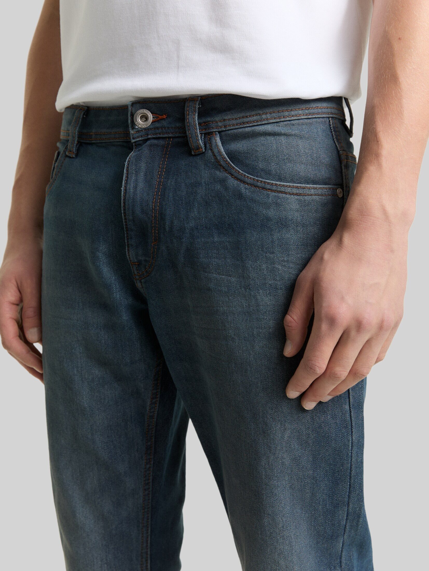 TOM TAILOR Straight-Jeans Jeanshosen TTMARVIN STRAIGHT Jeans
