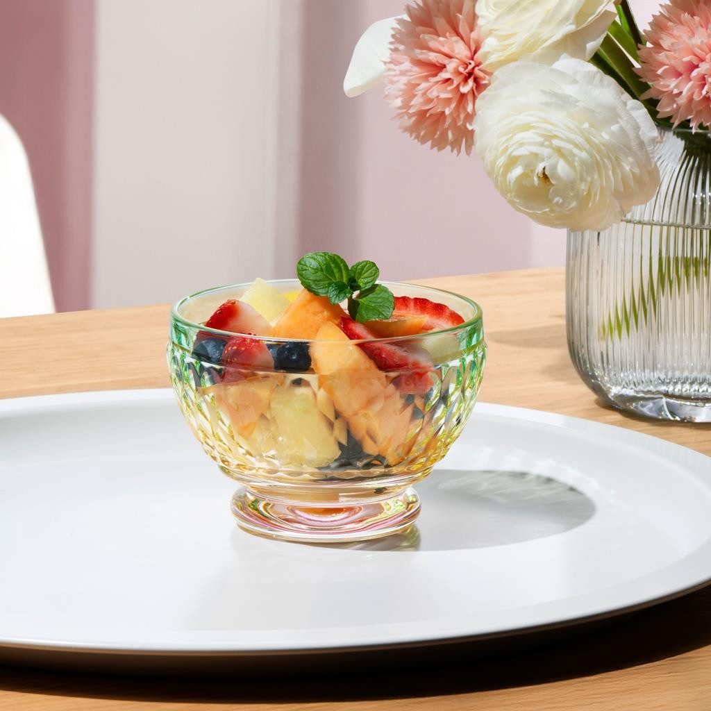 Villeroy & Boch Schale Boston Pearl Dessertschalen ø 11,7 cm 4er Set, Kristallglas, (4x Schale, 4-tlg)