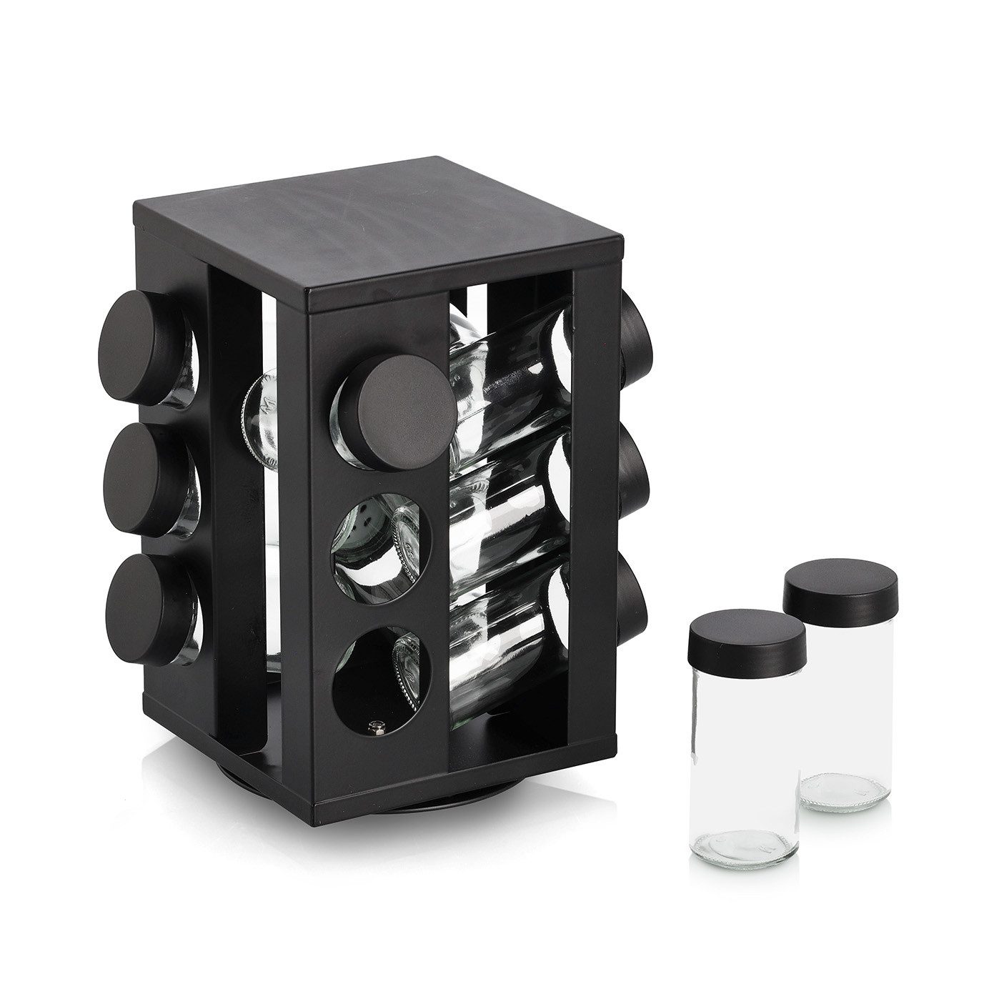 Zeller Present Gewürzstreuer zeller Gewürzstreuer-Set NERO LBH 14x14x22.50 cm schwarz