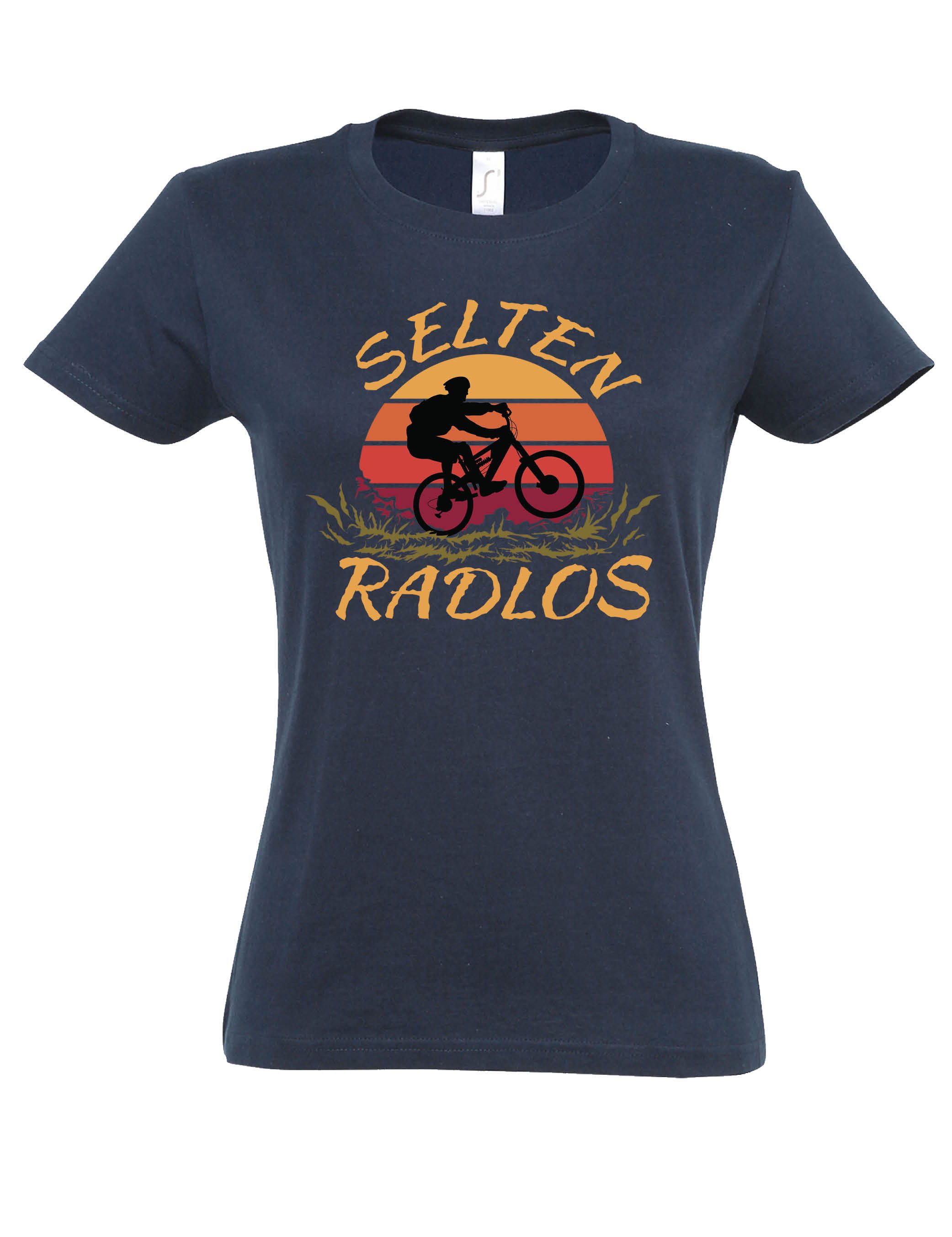 Youth Designz Print-Shirt "Selten Radlos" Damen T-Shirt mit Lustigen Geschenk mit lustigem Spruch für Damen